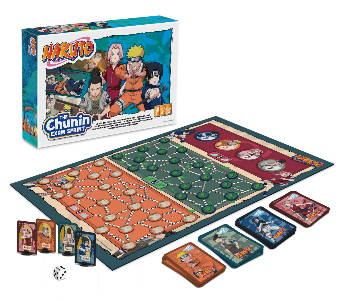 Cartamundi 103052001 Namizna igra Naruto: Chunin testni šprint