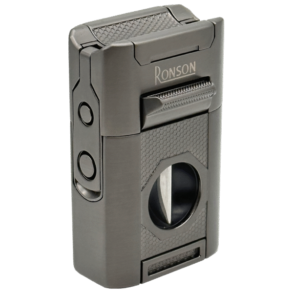 Vžigalnik Ronson 121001 za cigare plinski Giant Jet Flame, Gun Metal