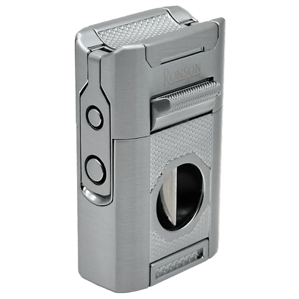 Vžigalnik Ronson 121004 za cigare plinski Giant Jet Flame, Brushed Chrome