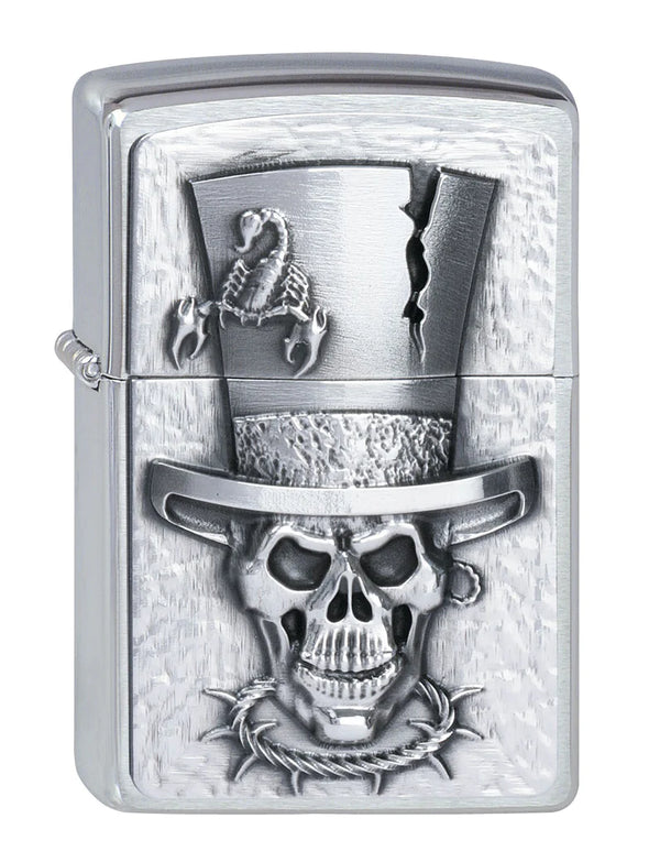 Zippo vžigalnik 2.001.666 Skull Top Hat Emblem