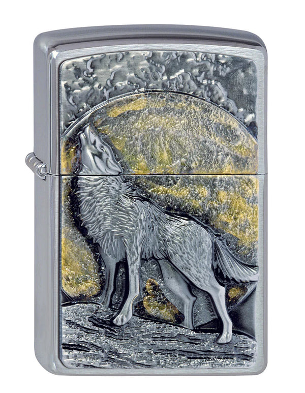 Zippo vžigalnik 2.003.038 Wolf and Moonlight Emblem