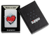 Zippo 46803 vžigalnik Heart, Satin Chrome