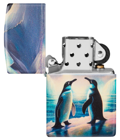Zippo vžigalnik 46014 Penguins, Glow in the Dark
