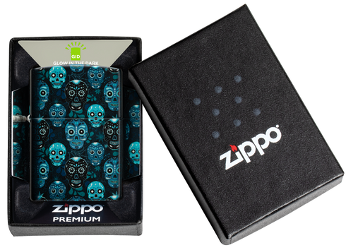 Zippo vžigalnik 46017 Sugar Skull Glow in the Dark