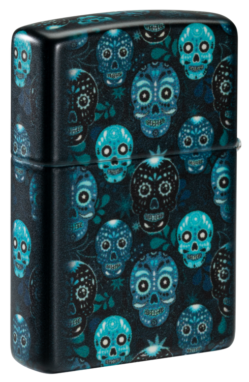 Zippo vžigalnik 46017 Sugar Skull Glow in the Dark