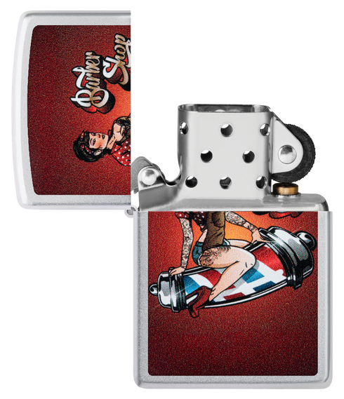 Zippo vžigalnik 46073 Barber Shop Pin-Up
