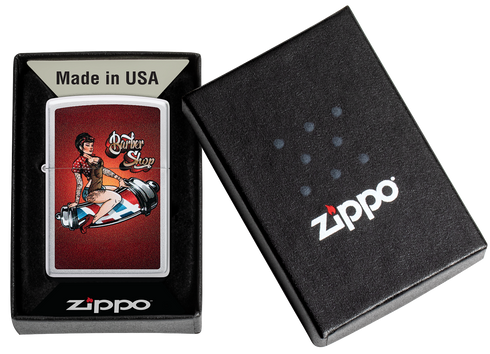 Zippo vžigalnik 46073 Barber Shop Pin-Up