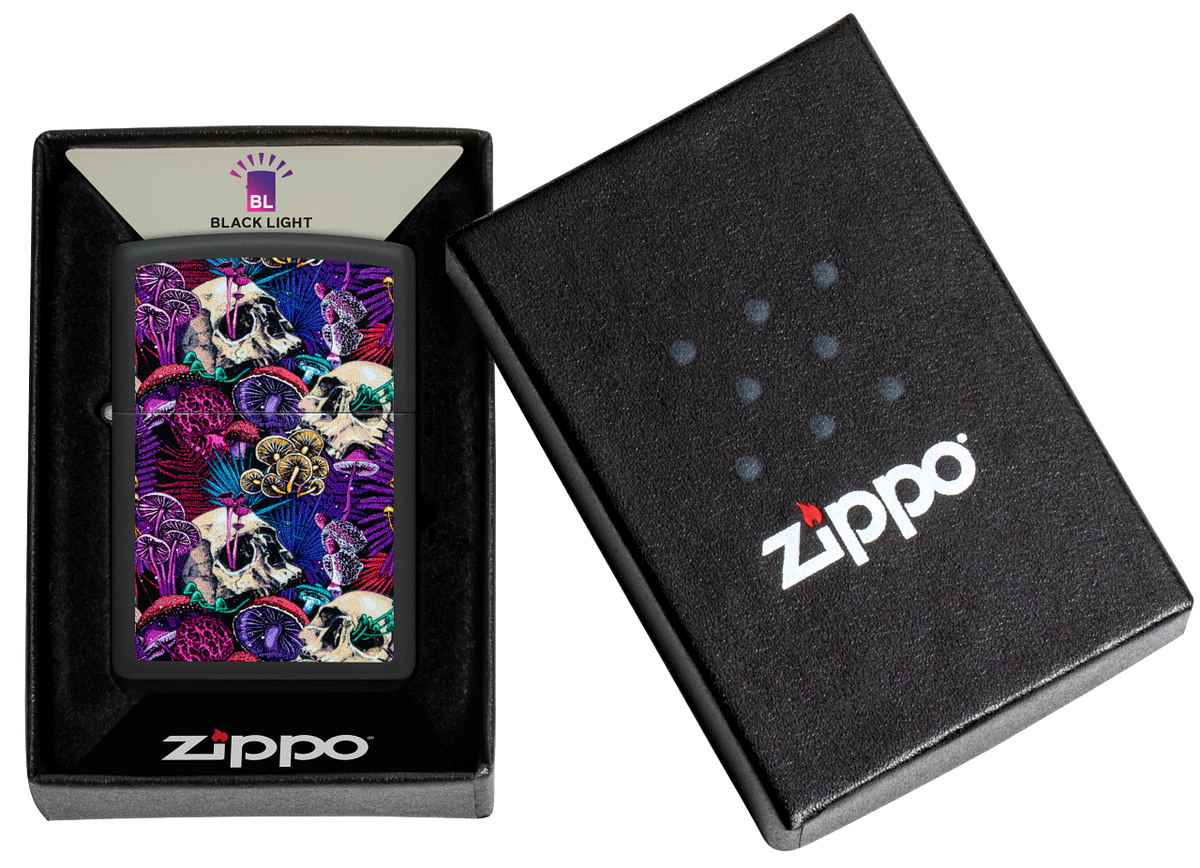 Zippo vžigalnik 46087 Pyschedelic Mushrooms UV