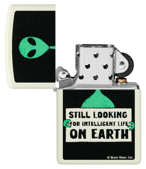 Zippo vžigalnik 46092 Alien Glow in the Dark by Buck Wear
