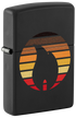 Zippo 46168 vžigalnik Zippo Retro Logo, Black Matte