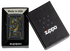 Zippo 46245 vžigalnik Egyptian God Anubus, Black Matte