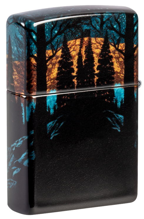 Zippo 46252 vžigalnik Wolf in Nature, 540 Tumbled Chrome