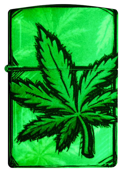 Zippo vžigalnik 46253 Glowing Cannabis