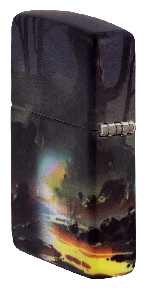 Zippo 46259 vžigalnik Dripping Half-Moon, Glow in the Dark