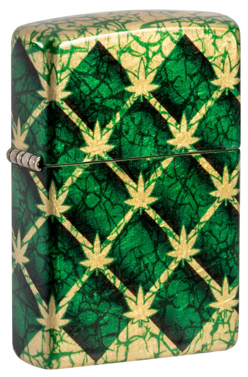 Zippo 46265 vžigalnik Cannabis, 540 Tumbled Brass