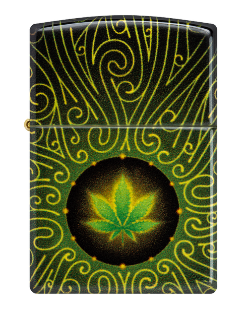 Zippo 46276 vžigalnik Cannabis Swirl, 540 Tumbled Brass