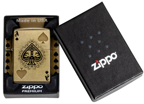Zippo vžigalnik 46388 Ace of Spades & Skulls