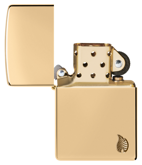 Zippo vžigalnik 46397 Armor Flame, High Polish Brass