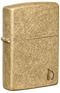 Zippo vžigalnik 46398 Armor Flame, Tumbled Brass