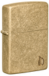 Zippo vžigalnik 46398 Armor Flame, Tumbled Brass