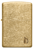 Zippo vžigalnik 46398 Armor Flame, Tumbled Brass