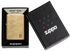 Zippo vžigalnik 46398 Armor Flame, Tumbled Brass