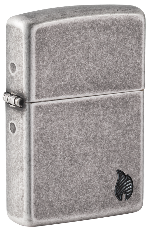 Zippo vžigalnik 46399 Armor Flame, Antique Silver