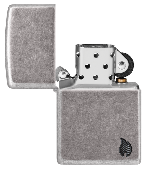 Zippo vžigalnik 46399 Armor Flame, Antique Silver