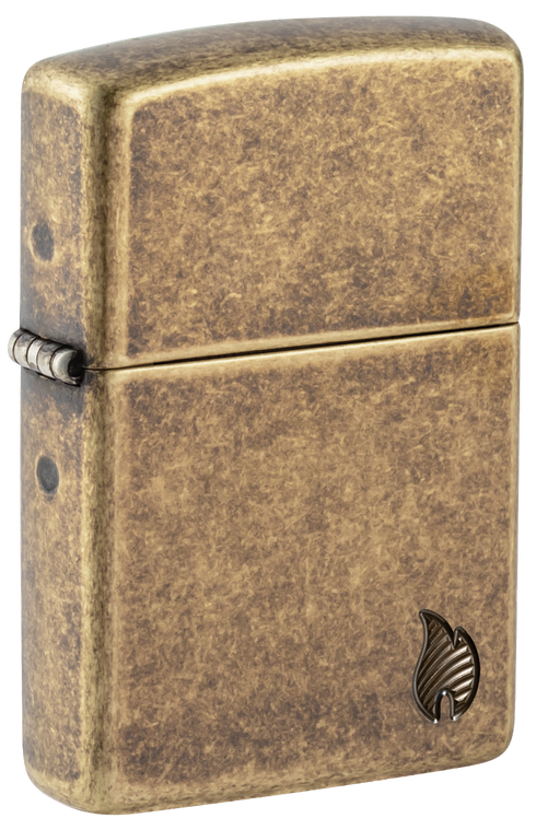 Zippo vžigalnik 46400 Armor Flame, Antique Brass