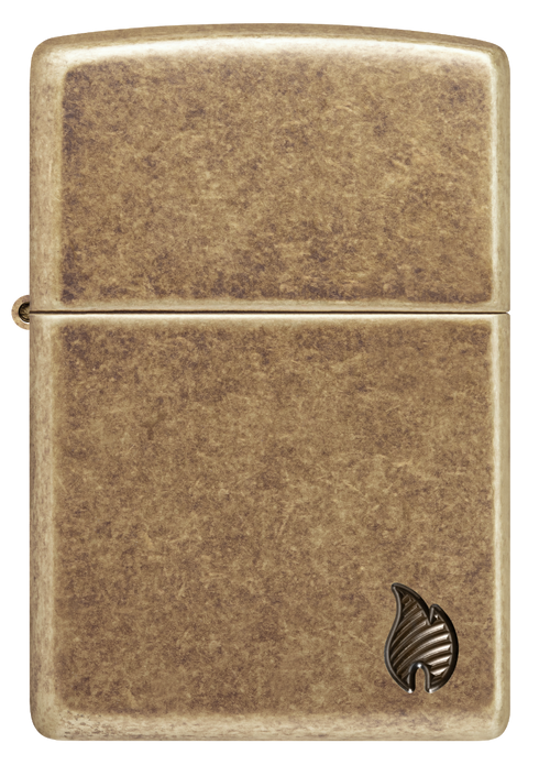 Zippo vžigalnik 46400 Armor Flame, Antique Brass