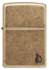 Zippo vžigalnik 46400 Armor Flame, Antique Brass