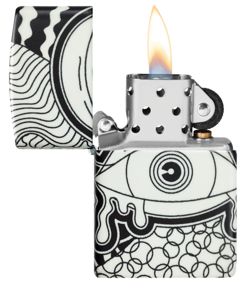 Zippo 46428 vžigalnik Psychedelic Eye, Glow in the Dark