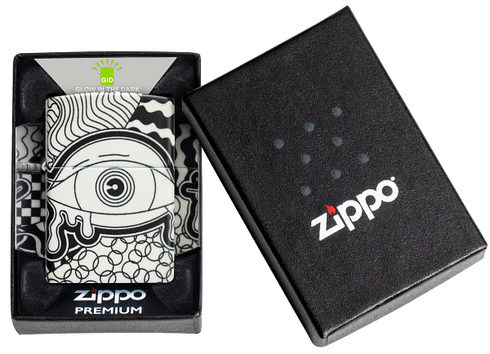 Zippo 46428 vžigalnik Psychedelic Eye, Glow in the Dark