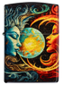 Zippo 46563 vžigalnik Spiritual Sun and Moon, 540 Tumbled Brass