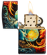 Zippo 46563 vžigalnik Spiritual Sun and Moon, 540 Tumbled Brass