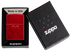 Zippo 46588 vžigalnik 3D Stamped Heart, Candy Apple Red