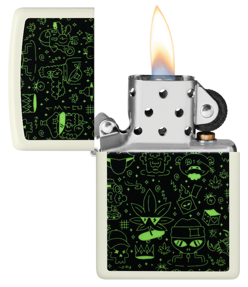 Zippo 60.007.390 vžigalnik Doodle Cannabis