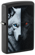 Zippo 46694 vžigalnik Dual Inner Wolf, Black Matte