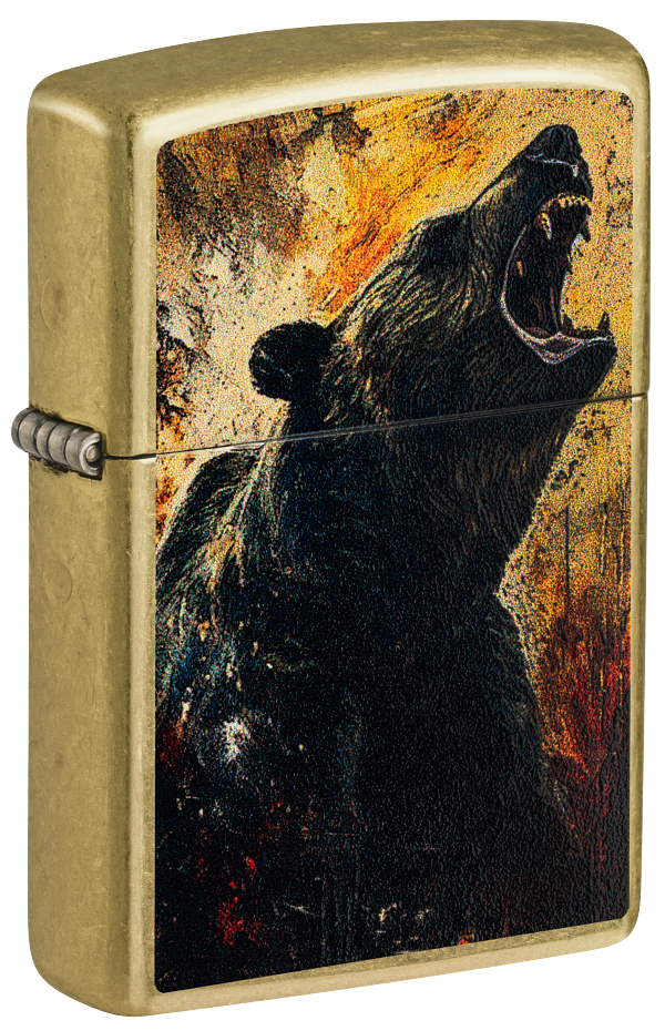 Zippo 46695 vžigalnik Bear, Street Brass