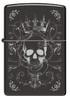 Zippo 46699 vžigalnik Gothic King Skull, High Polish Black
