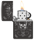 Zippo 46699 vžigalnik Gothic King Skull, High Polish Black