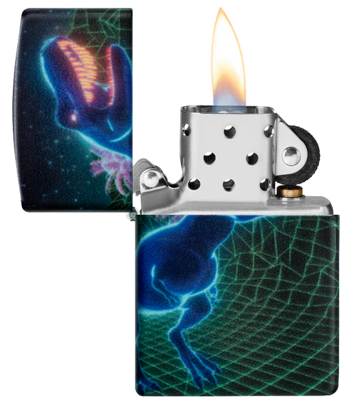 Zippo 46701 vžigalnik Cyber T-Rex Meme, Glow in the Dark