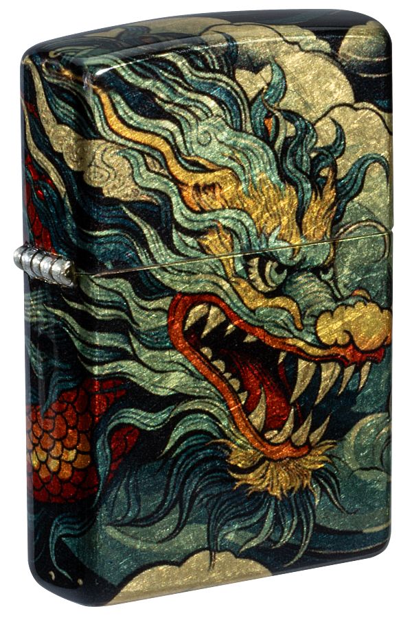 Zippo 46705 vžigalnik Asian Dragon, 540 Tumbled Brass
