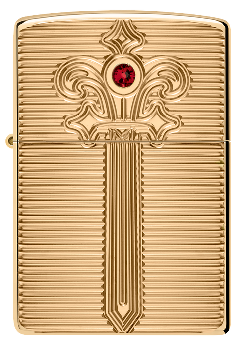 Zippo 46737 vžigalnik Golden Sword Armor, High Polish Brass