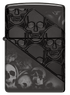 Zippo 46751 vžigalnik Skulls Armor, High Polish Black