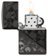 Zippo 46751 vžigalnik Skulls Armor, High Polish Black
