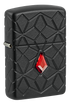 Zippo 46756 vžigalnik Red Jewel with Pattern Armor, Black Matte