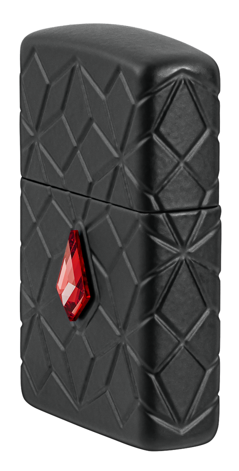 Zippo 46756 vžigalnik Red Jewel with Pattern Armor, Black Matte