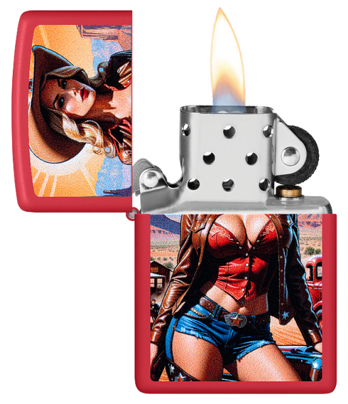 Zippo 60.007.557 vžigalnik Pinup Cowgirl