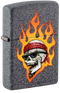 Zippo 46933 vžigalnik Flaming Skull by Rietveld